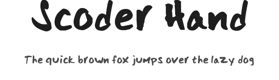 Scoder Hand by LuigiFreak101 — Script Handwritten Font — preview 1