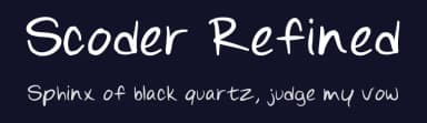 Scoder Refined by LuigiFreak101 — Script Handwritten Font — thumbnail 2