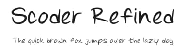 Scoder Refined by LuigiFreak101 — Script Handwritten Font — thumbnail 1