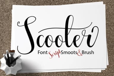 Scooter Font by Rt Creative — Script Handwritten Font — thumbnail 1