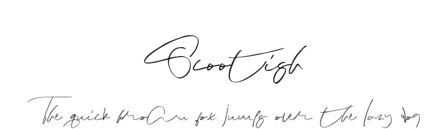 Scootish by Mariyana — Script Handwritten Font