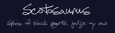 Scotosaurus by Scott Aneloski — Script Handwritten Font — thumbnail 2