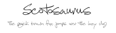 Scotosaurus by Scott Aneloski — Script Handwritten Font — thumbnail 1
