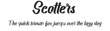 Scotters by Arif Studios — Script Handwritten Font — thumbnail 1