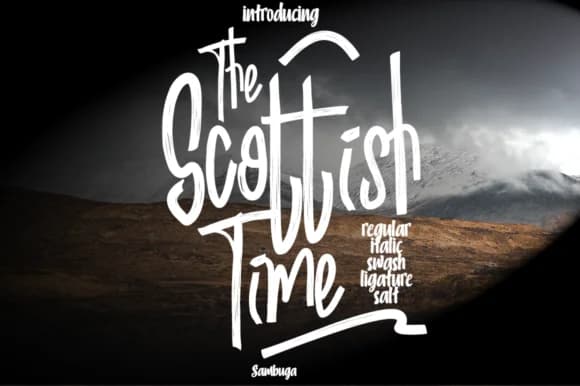 Scottish Time Font by sambuga — Script Handwritten Font