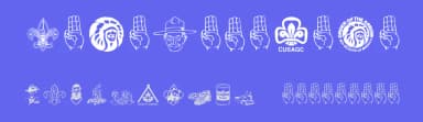 Scout 015 — Dingbats Font — thumbnail 3