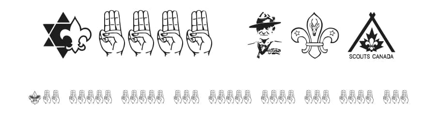Scout 015 — Dingbats Font