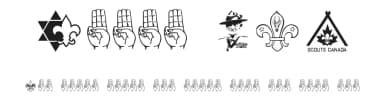 Scout 015 — Dingbats Font — thumbnail 1