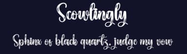 Scowlingly by Scratchones — Script Handwritten Font — thumbnail 2