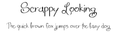 Scrappy Looking by Fontscafe.com — Script Handwritten Font — thumbnail 1
