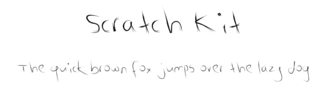 Scratch Kit by Ammy K — Script Handwritten Font
