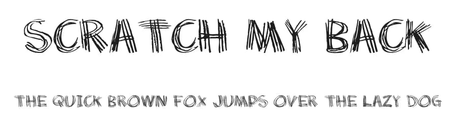 Scratch my back by Pizzadude — Script Handwritten Font