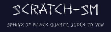 Scratch-SM by Union Sozialer Einrichtungen gGmbH — Script Handwritten Font — thumbnail 2