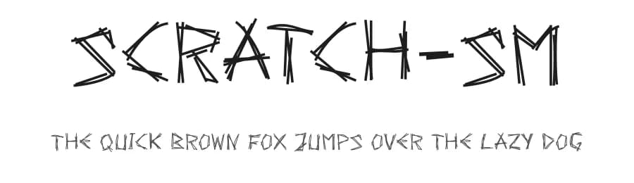Scratch-SM by Union Sozialer Einrichtungen gGmbH — Script Handwritten Font