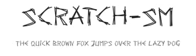 Scratch-SM by Union Sozialer Einrichtungen gGmbH — Script Handwritten Font — thumbnail 1