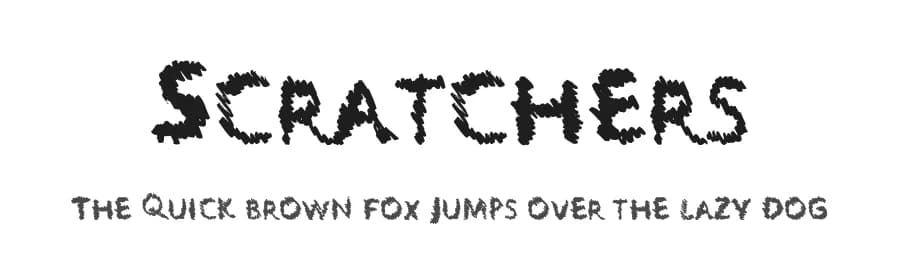 Scratchers by Xerographer Fonts — Script Handwritten Font