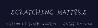 Scratching Matters by Xerographer Fonts — Script Handwritten Font — thumbnail 2