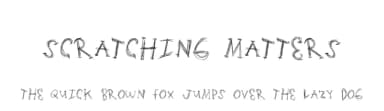 Scratching Matters by Xerographer Fonts — Script Handwritten Font — thumbnail 1
