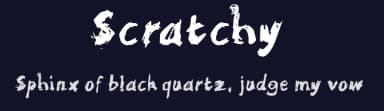 Scratchy by Smoking Drum — Script Handwritten Font — thumbnail 2