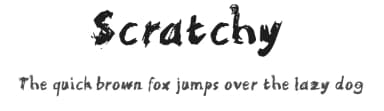 Scratchy by Smoking Drum — Script Handwritten Font — thumbnail 1