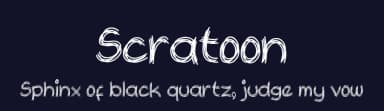 Scratoon by Ahmad Zulfikar Ali — Script Handwritten Font — thumbnail 2