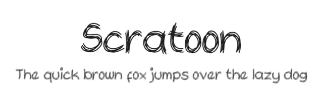 Scratoon by Ahmad Zulfikar Ali — Script Handwritten Font
