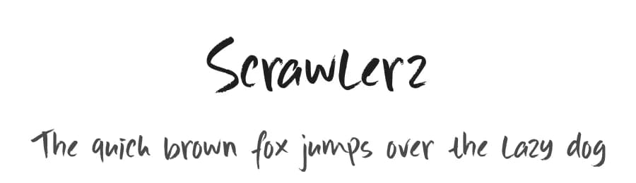 Scrawlerz by Hanoded — Script Handwritten Font