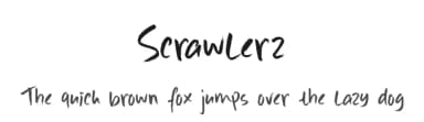 Scrawlerz by Hanoded — Script Handwritten Font — thumbnail 1