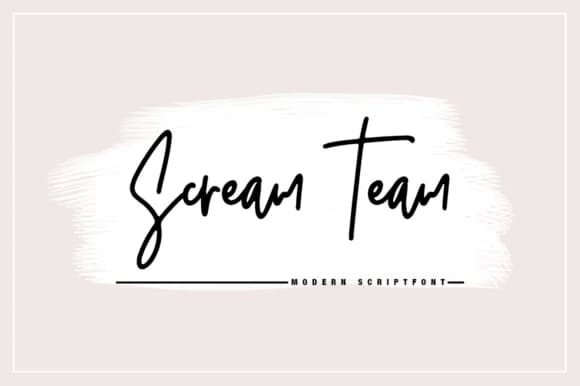Scream Team Font by BennyDesigns — Script Handwritten Font
