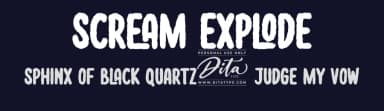 Scream Explode by Ditatype — Script Handwritten Font — thumbnail 2