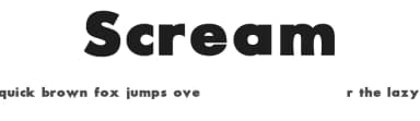 Scream by Samuel Park — Sans Serif Font — thumbnail 1