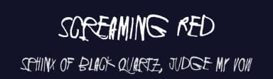 Screaming Red by Juha Korhonen — Script Handwritten Font — thumbnail 2