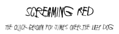 Screaming Red by Juha Korhonen — Script Handwritten Font — thumbnail 1
