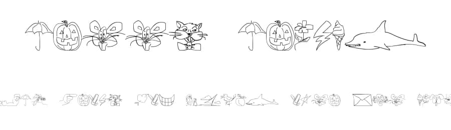 Screen Scrawls by Jeff Levine — Dingbats Font