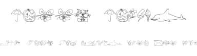 Screen Scrawls by Jeff Levine — Dingbats Font — thumbnail 1