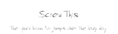 Screw This by Bill Johnston — Script Handwritten Font — thumbnail 1