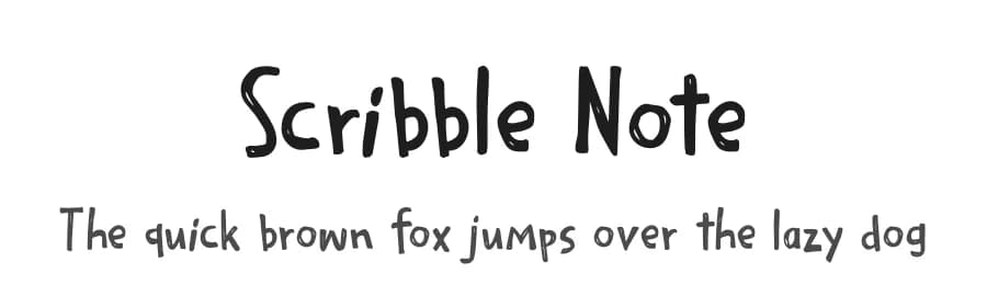 Scribble Note by Hanoded — Script Handwritten Font