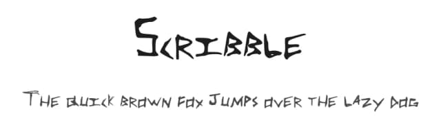 Scribble by Michael Slevin — Script Handwritten Font