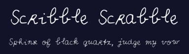 Scribble Scrabble by Jeske Lettinga Roorda — Script Handwritten Font — thumbnail 2