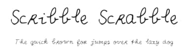 Scribble Scrabble by Jeske Lettinga Roorda — Script Handwritten Font — thumbnail 1