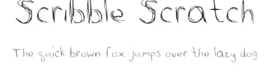 Scribble Scratch by Jessica Kelly — Script Handwritten Font — thumbnail 1