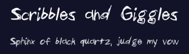 Scribbles and Giggles by Kelsey Ann G — Script Handwritten Font — thumbnail 2