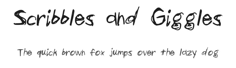 Scribbles and Giggles by Kelsey Ann G — Script Handwritten Font