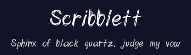 Scribblett by Amy Cassim — Script Handwritten Font — thumbnail 2