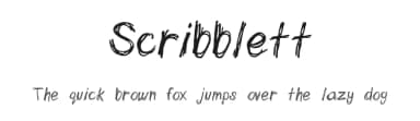 Scribblett by Amy Cassim — Script Handwritten Font — thumbnail 1