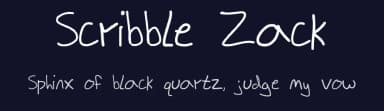 Scribble Zack by Zack — Script Handwritten Font — thumbnail 2