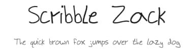 Scribble Zack by Zack — Script Handwritten Font — thumbnail 1