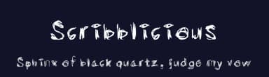Scribblicious by someone that wishes to stay anonymous — Script Handwritten Font — thumbnail 2