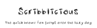 Scribblicious by someone that wishes to stay anonymous — Script Handwritten Font — thumbnail 1