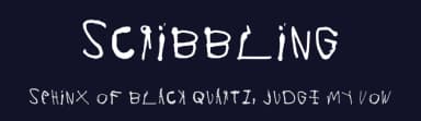 Scribbling by bebezaharabenet12 — Script Handwritten Font — thumbnail 2